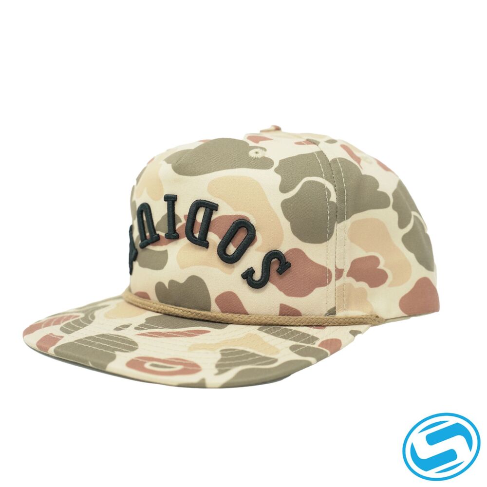 Sodium Upside Down Adjustable Trucker Hat Flat Bill Snapback Outdoor Fishing